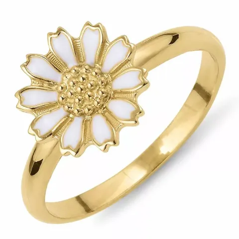 10 mm prästkrage ring i förgyllt silver