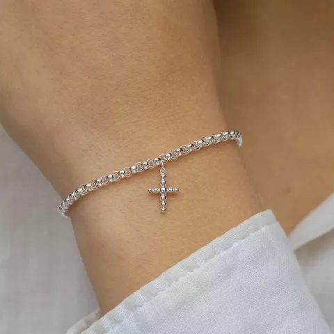 kors armband i silver