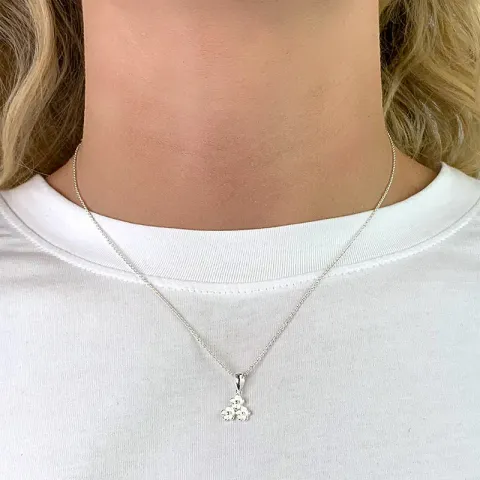 prästkrage hängen i silver - Majse