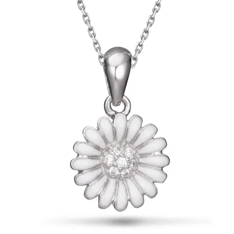12 mm prästkrage halsband i silver - Matilda