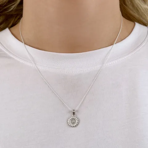 12 mm prästkrage halsband i silver - Matilda