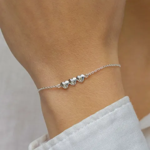 hjärta armband i silver