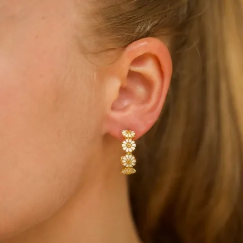 20 mm prästkrage creol i förgyllt silver - Maggie