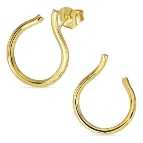 örhängen i förgyllt silver