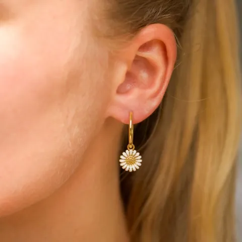 18 mm prästkrage creol i förgyllt silver - Matilda