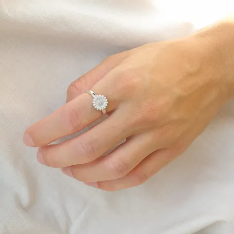 10 mm prästkrage ring i silver - Matilda