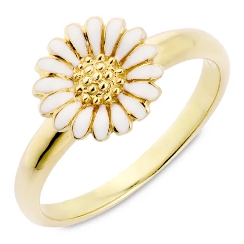 10 mm prästkrage ring i förgyllt silver - Matilda