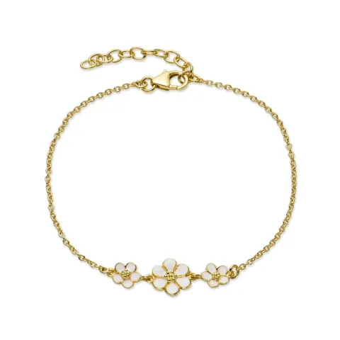 prästkrage armband i förgyllt silver - Majse
