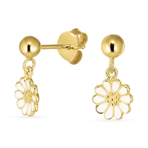 7 mm prästkrage örhängestift i förgyllt silver - Maggie