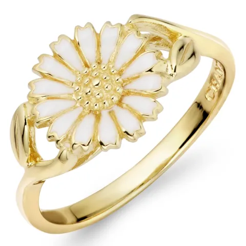 10 mm prästkrage ring i förgyllt silver - Marie