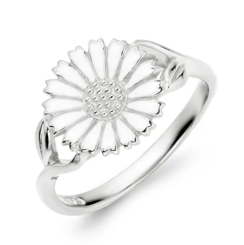11 mm blommor ring i silver