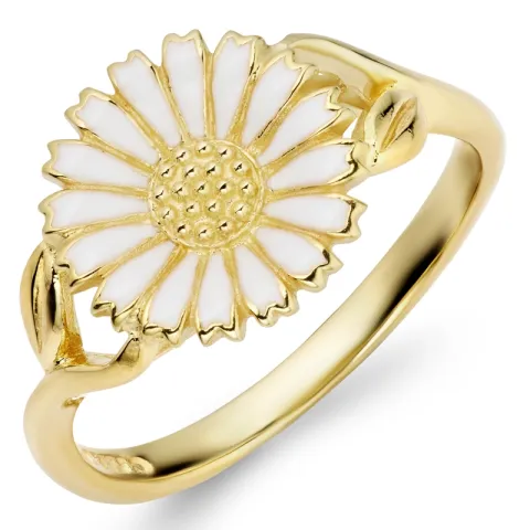 11 mm prästkrage ring i förgyllt silver - Marie