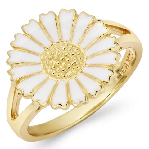 14 mm prästkrage ring i förgyllt silver - Marie
