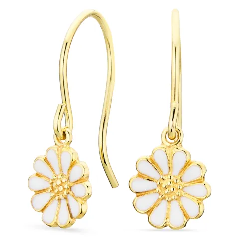 prästkrage örhängen i förgyllt silver