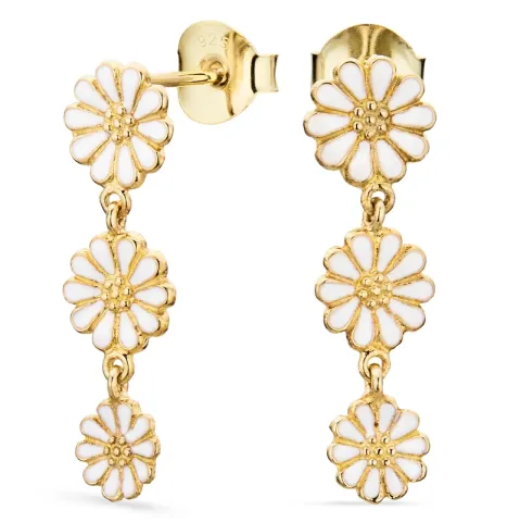 prästkrage örhängen i förgyllt silver - Maggie