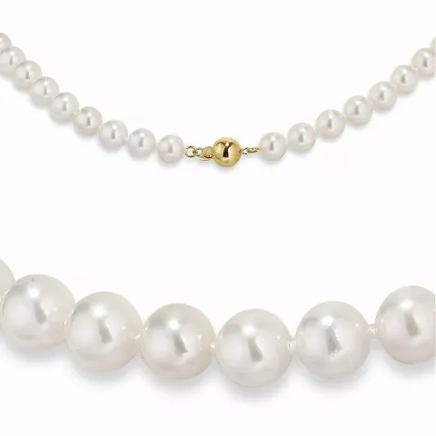 45 cm vit aa-graderad pärlhalskedja med .