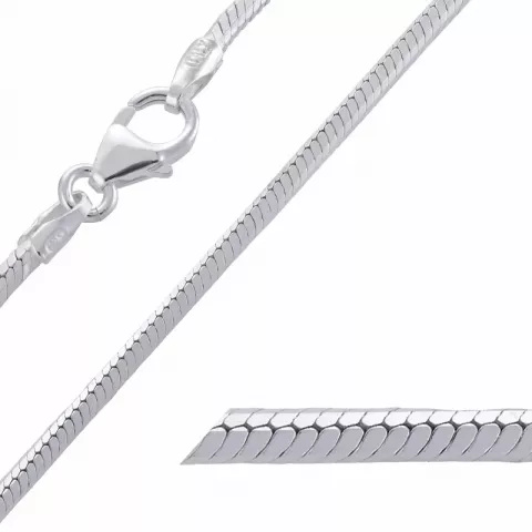 BNH slangearmband i silver 17 cm x 1,5 mm