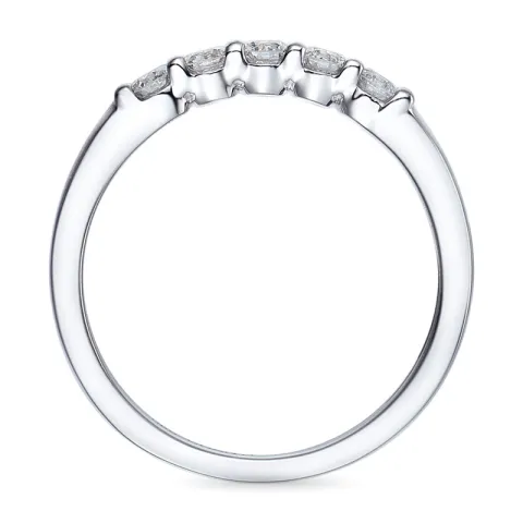 Diamant alliancring i 14 karat vitguld 0,33 ct