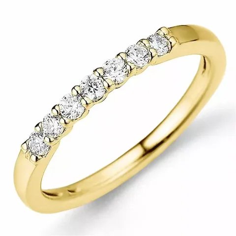 Diamant alliancring i 14  karat guld 0,26 ct