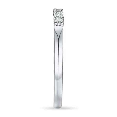 Diamant alliancring i 14 karat vitguld 0,26 ct