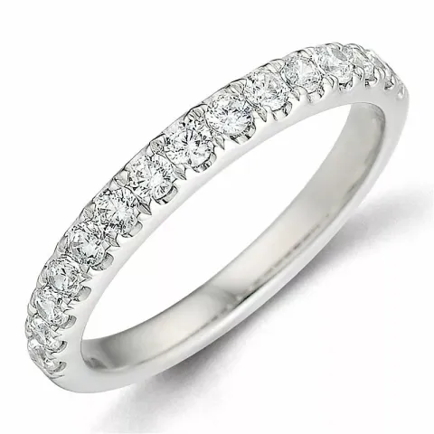 Diamant alliancring i 14 karat vitguld 0,49 ct