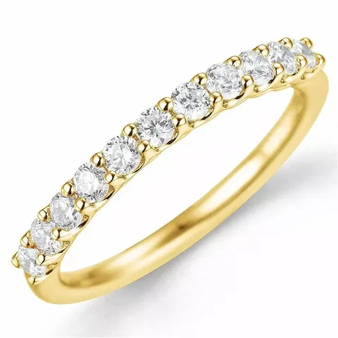 Diamant alliancring i 14  karat guld 0,49 ct