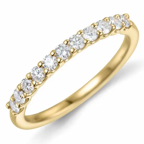 Kollektionsprov diamant alliancring i 14  karat guld 0,49 ct
