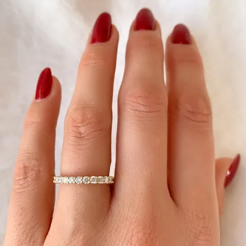 Diamant alliancring i 14 karat guld 0,49 ct