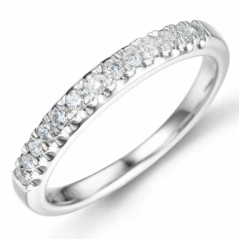 Diamant alliancring i 14  karat vitguld 0,24 ct