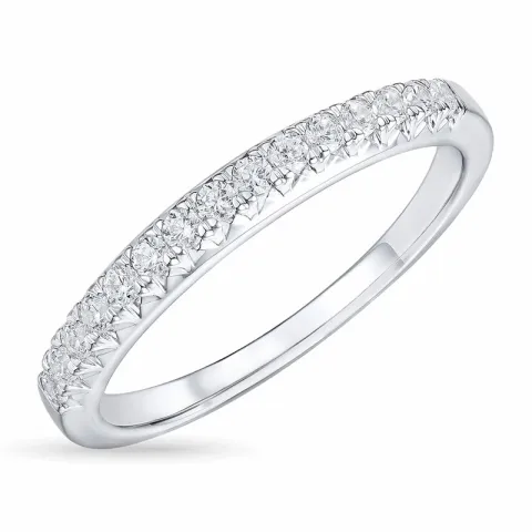 Diamant alliancring i 14  karat vitguld 0,26 ct