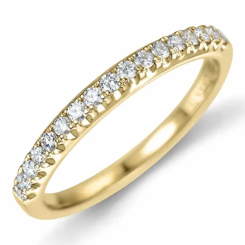 Diamant alliancring i 14  karat guld 0,26 ct