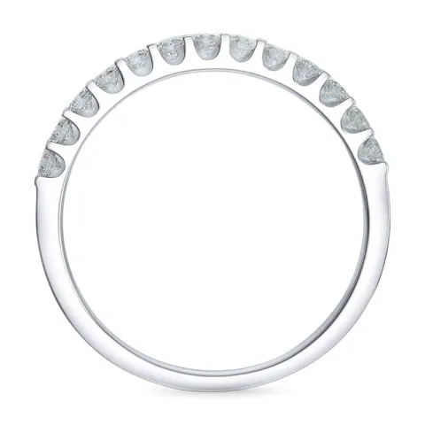Diamant alliancring i 14 karat vitguld 0,49 ct