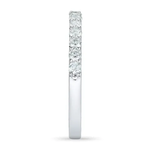 Diamant alliancring i 14 karat vitguld 0,49 ct