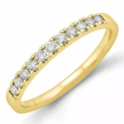 Diamant alliancring i 14  karat guld 0,26 ct