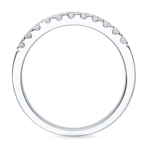 Diamant alliancring i 14  karat vitguld 0,26 ct