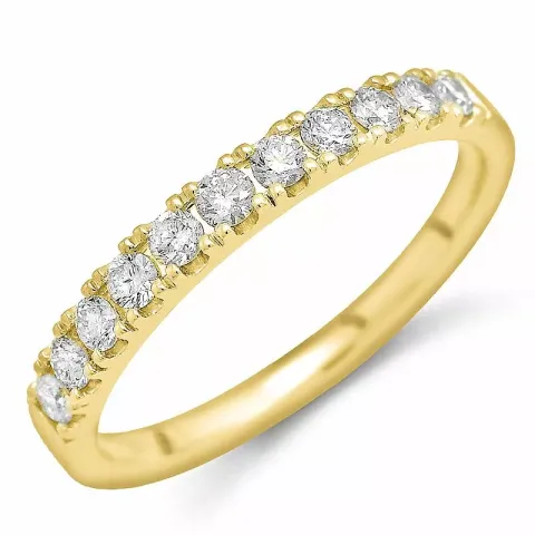 Diamant alliancring i 14  karat guld 0,41 ct