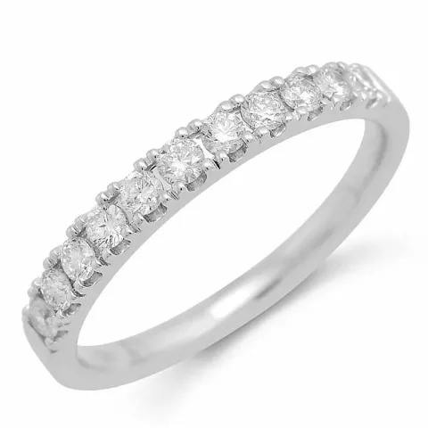 Diamant alliancring i 14 karat vitguld 0,40 ct