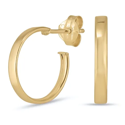 13 mm halvcreol i 8 karat guld