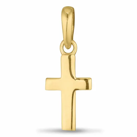 6 x 10,5 mm kors hängen i 9 karat guld