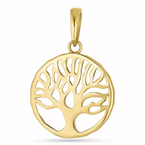12 mm livets träd hängen i 8 karat guld