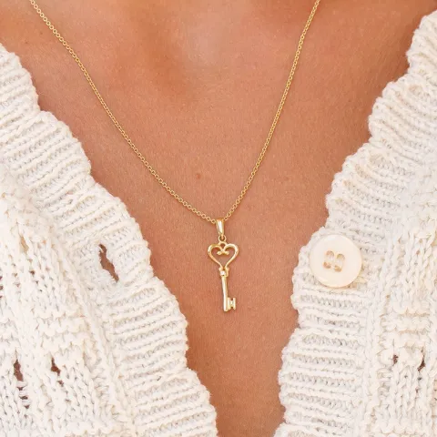 nyckel hängen i 8 karat guld - Gold Collection