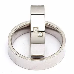 Vigselsringar i silver 0,030 ct