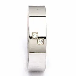 Vigselsring i silver 0,030 ct