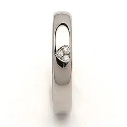 Vigselsring i titan 0,03 ct