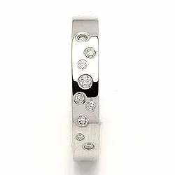 Vigselsring i silver 0,126 ct