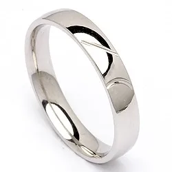 Vigselsring i 14  karat vitguld