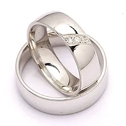 Vigselsringar i silver 0,031 ct