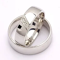 Vigselsringar i silver 0,031 ct