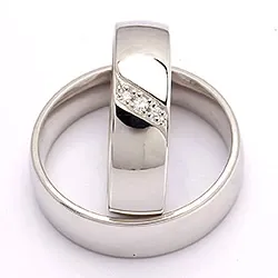 Vigselsringar i silver 0,031 ct