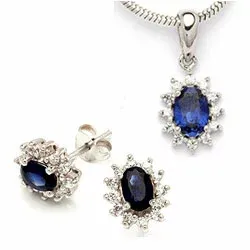 Sätt i silver utan kedja